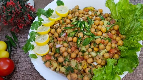 Packed with protein and fiber Chickpea Chaat Recipe: Healthy, Quick, Easy, and Delicious!