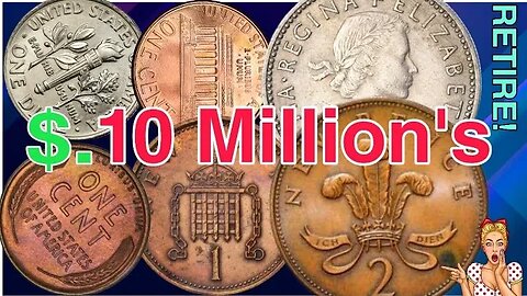 Top 40 ULTRA 2 New Pence RARE pennies, Dime,Penny Coins worth A LOT of MONEY! Coins worth money!