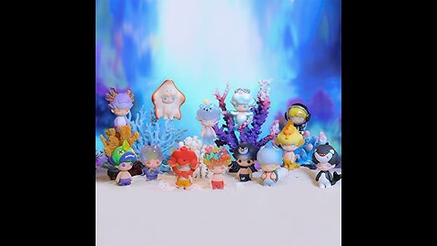 POP MART Dimoo Aquarium Series Blind Box 3 PC Cute Kawaii Mini Toy