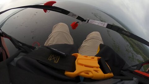 GoPro Max 360 raw video at a SIV class being towed up in a paraglider ...