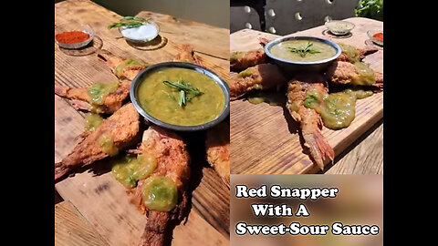 Red Snapper With A Sweet-Sour Sauce 🐟 cocking food videos