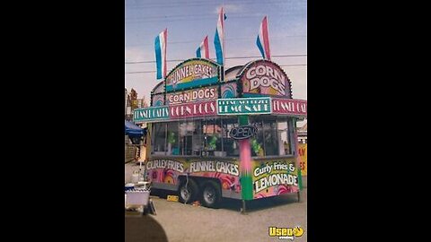 8.5' x 14' Classic Carnival Style Funnel Cake Trailer | Food Concession Trailer for Sale in Texas