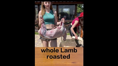 Turkish spit roasted lamb