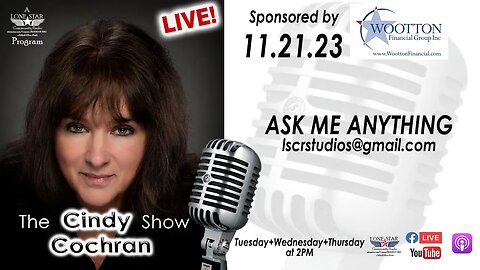 11.21.23 - Ask Me Anything - The Cindy Cochran Show on Lone Star Community Radio