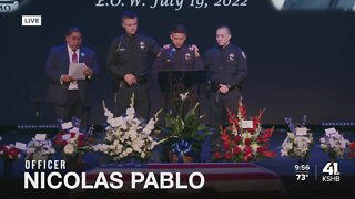 Officer Nicholas Pablo speaks