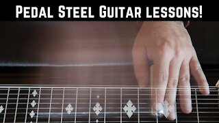 Major Scale exercise for beginner pedal steel guitar.