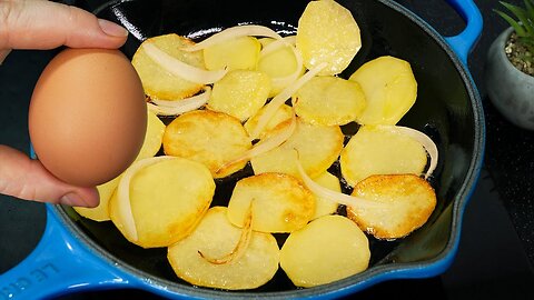Quick potato recipe made from just 1 potato! God, how delicious! ASMR potato recipes