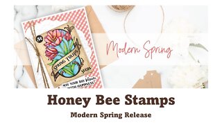 Honey Bee Stamps | Modern Spring release