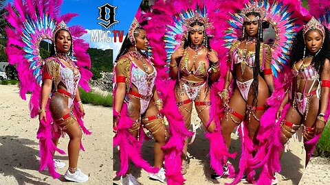 Lil Baby's "BM" Jayda Cheaves Does Carnival Wit Dess Dior! 🦚