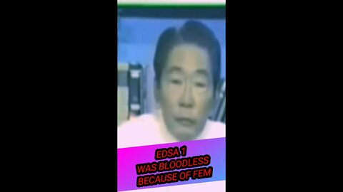 The Truth - EDSA 1 WAS BLOODLESS BECAUSE OF FEM #Shorts