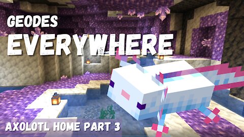 Would You Live Here? Finishing Our Axolotl Home (PT 3) | Let's Play Minecraft Episode 10