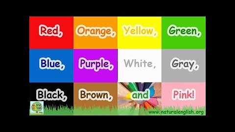 The Colors Song ~ Learn the Colors / Colours ~ LEARN ENGLISH with Natural English ~ LEARN VOCABULARY