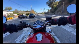 Shocking Moment Truck Slams Into Motorcycle Waiting At Traffic Light