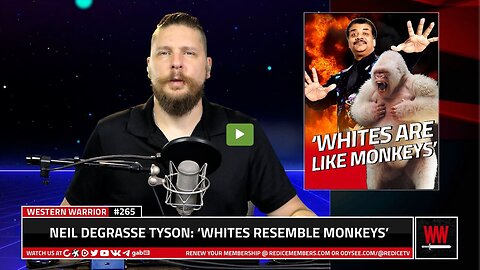 FAILED ACTOR AND ALLEGED RAPIST, NEIL DEGRASSE TYSON, SAYS WHITE PEOPLE RESEMBLE MONKEYS