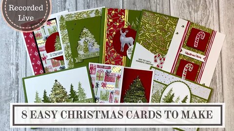 8 Easy Christmas Cards to Make with the Most Wonderful Time Product Medley
