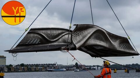 MX3D Smart Bridge By Joris Laarman Lab + MX3D + Arup In AMSTERDAM, THE NETHERLANDS ( 3D Printing )