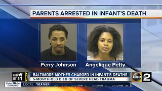 Mother charged in death of infant son