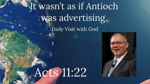 Acts 11:22, It Always Does