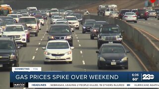 Gas prices spike over the Memorial Day weekend