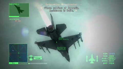 ACE COMBAT 6, First Time Playthrough, Mission 2, Hard, S-Rank