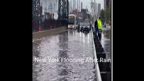 New York Flooding After Rainfall