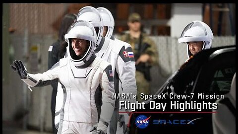 NASA's spaceX crew-7 flight day 1 highlights