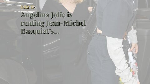 Angelina Jolie is renting Jean-Michel Basquiat’s workspace for Atelier Jolie