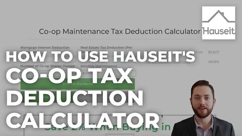 How to Use Hauseit's Co-op Tax Deduction Calculator