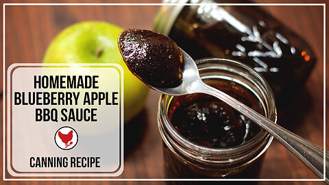 Blueberry Apple Barbecue Sauce | Canning Recipe | The Joyful Pantry
