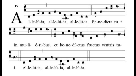 Taking an Antiphon from the Little Office and adding a matching Alleluia