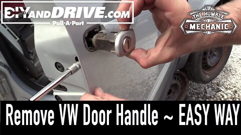 How To Remove A VW Door Handle ~ Salvage Yard Tips