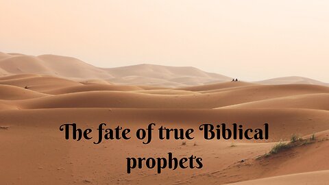 Olivet Discourse Study 4: The Fate of True Biblical Prophets; Finishing Up Matthew 23