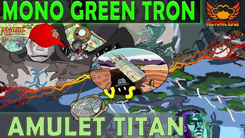 Mono Green Tron VS Amulet Titan｜Turn 3 Karn is still good! ｜Magic The Gathering Online Modern League Match