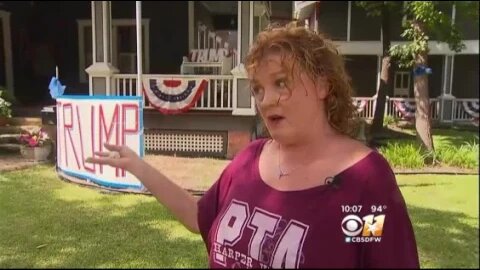 Woman’s Home Vandalized Because Of ‘Trump’ Signs