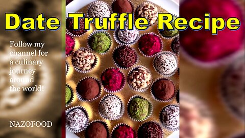 Date Truffle Delights: A Sweet Recipe Twist- ترافل خرما مجلسی #DateTruffles #NAZIFOOD