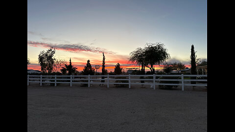 2024 1 Chasing Sunsets at Dad's Place December January Getaway in Florence, Arizona 2023, 2024 Part1