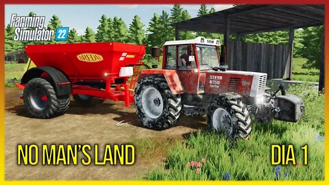 Arando a terra ☆ Plantando 🌽☆ Cortando Árvores ☆ Produção de Morangos ☆ No Man's Land dia #1