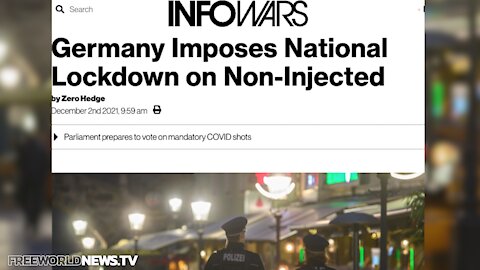 Germany Announces Forced Innoculation Begins February 1st