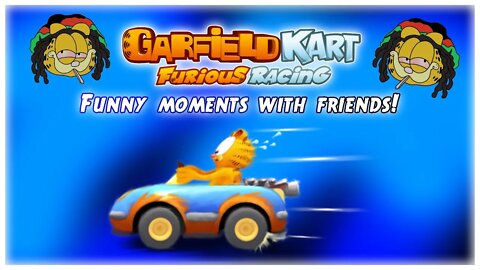 Garfield Cart Funny Moments with Friends