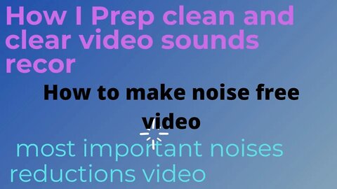 Step by step instructions to Eliminate noise reduction From ytube video| Video Se noise Kaise Hataye