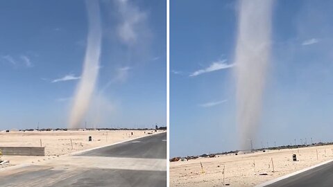 Nothing says West Texas like a big dust devil on a Sunday afternoon