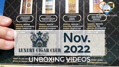 I Don't Know How I Feel About This - Unboxing Luxury Cigar Club's November 2022 Box