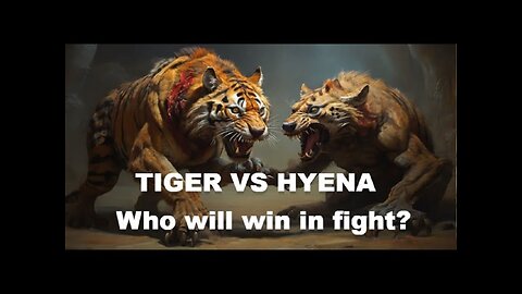 TIGER VS HYENA - Who will win in fight.