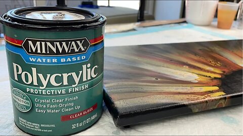 How I Finish My Acrylic Pour Paintings with Polycrylic: Step by Step Tutorial