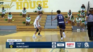 Dwyer rermains undefeated with 1-point win over Suncoast