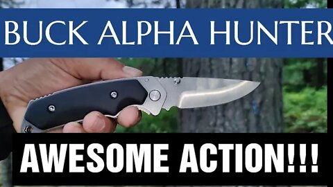 BUCK ALPHA HUNTER,LARGE FOLDER,Thumb stud,One Handed Opening,Quality,Afordable,Carring Case included