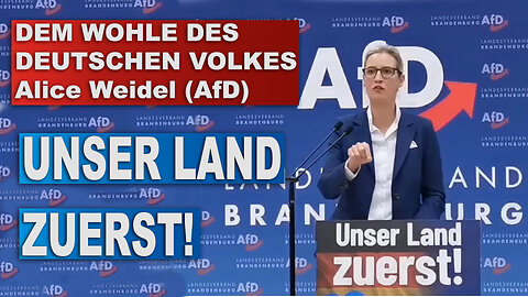 DEM WOHLE DES DEUTSCHEN VOLKES, Alice Weidel (AfD)