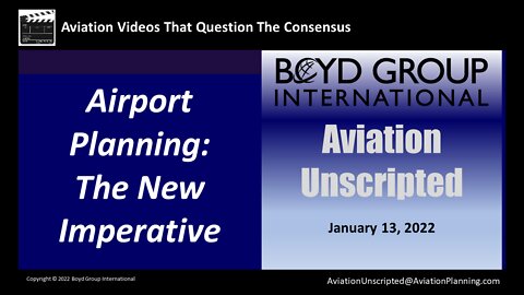 Airport Planning the New Imperative