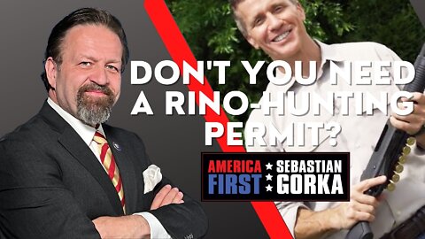 Don't you need a RINO-hunting permit? Eric Greitens with Sebastian Gorka on AMERICA First