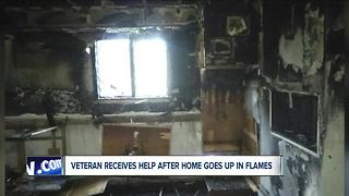 Veteran loses home to fire